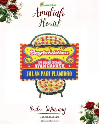 Bunga Papan Congratulation di Karekan